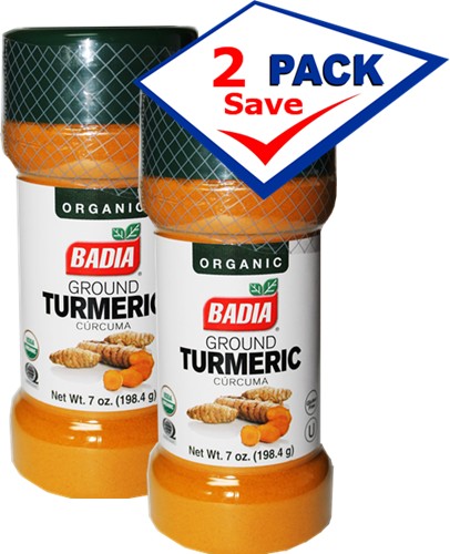 Badia Organic Ground Turmeric 7 oz Pack of 2